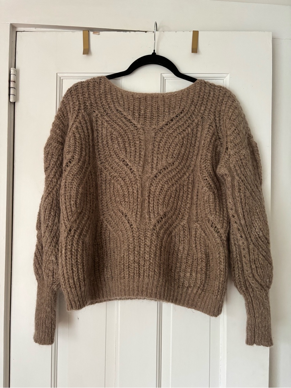 Sézane Gisele Sweater in Taupe Brown - Picture 5 of 8